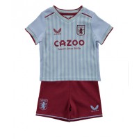 Aston Villa Fotballklær Bortedraktsett Barn 2022-23 Kortermet (+ korte bukser)